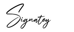 Signatey schriftart