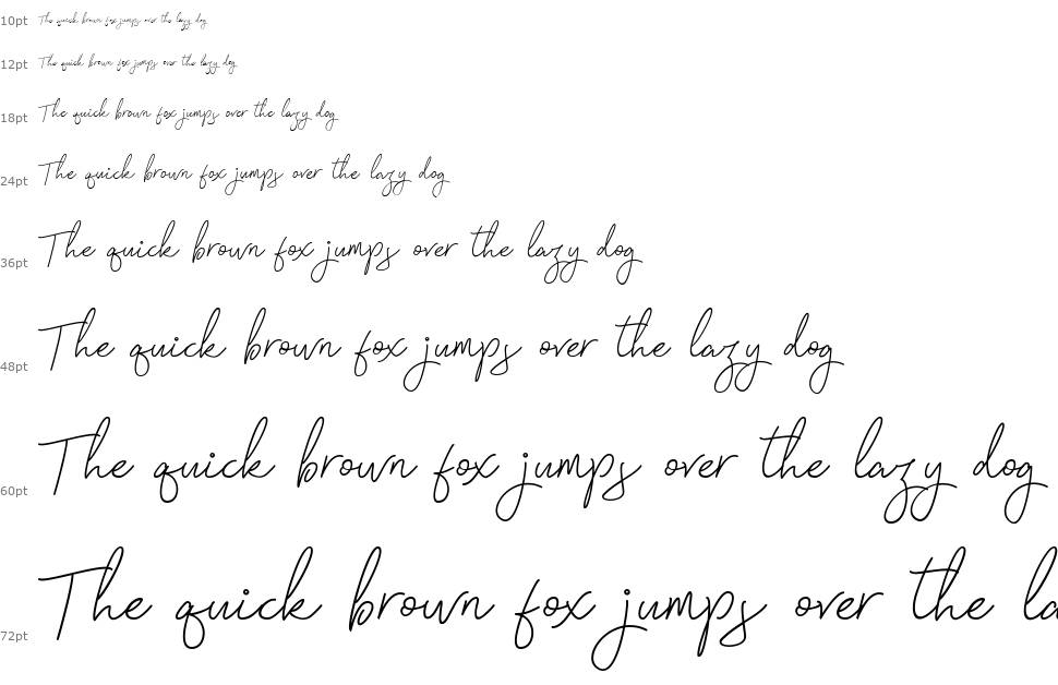Signatura Monoline Script font Waterfall