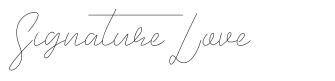 Signature Love schriftart