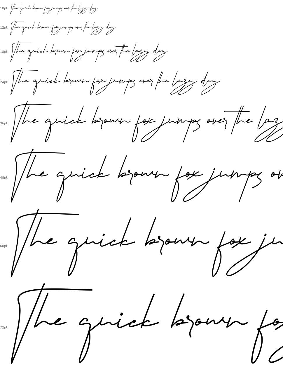 Signaturex шрифт Водопад