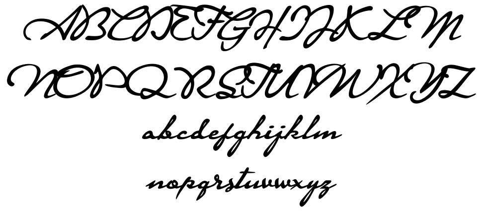 Signaturia フォント 標本