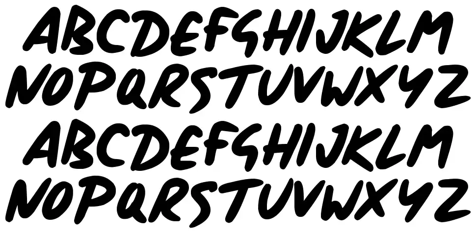 Signboardfont specimens