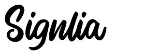 Signlia schriftart