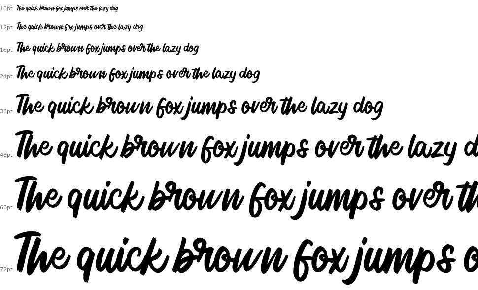 Signlia font Waterfall