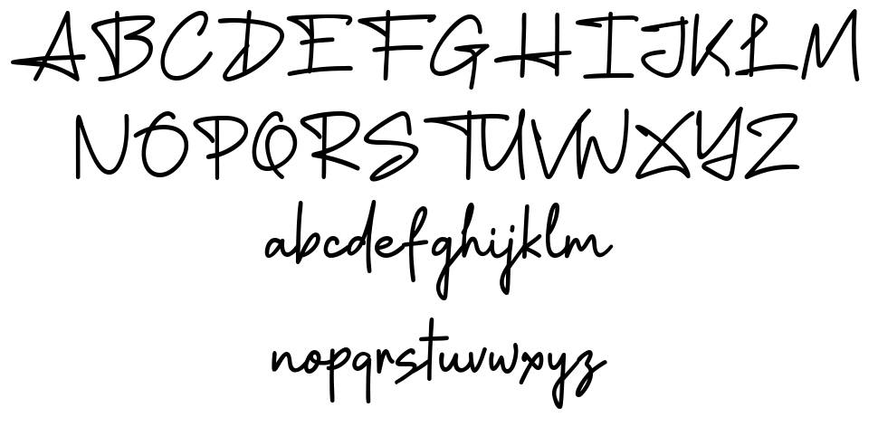 Signlode font specimens