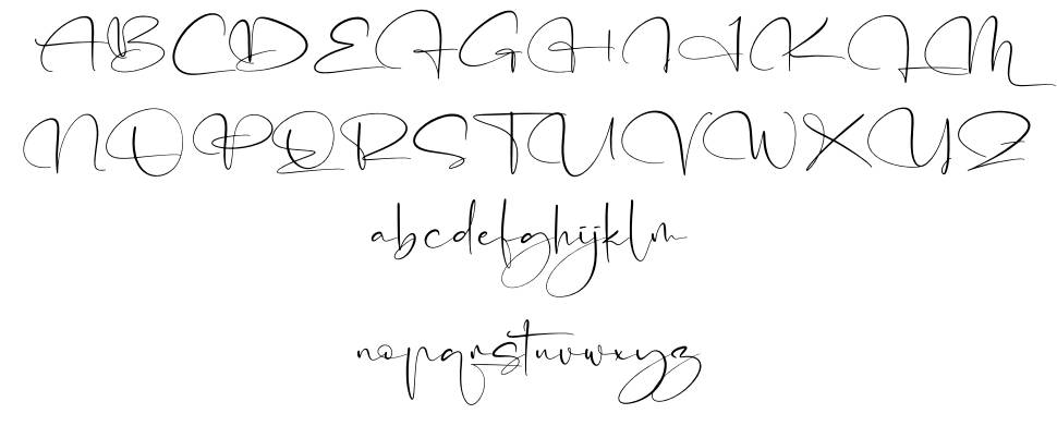 Signriyathi písmo Exempláře