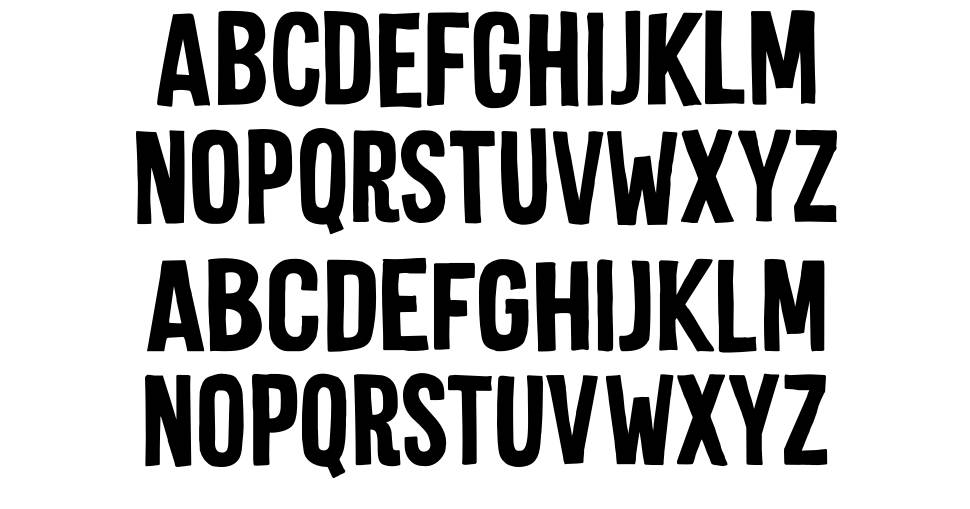 Silent Echo font specimens