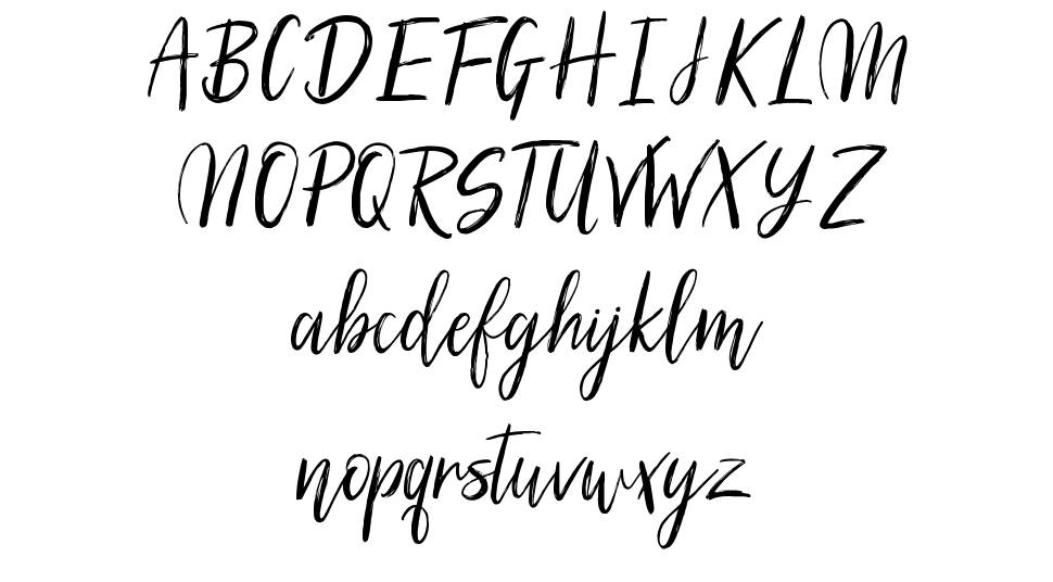 Silhouetto Script font Örnekler