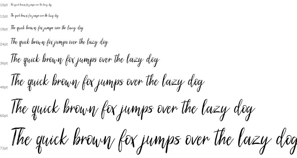 Silhouetto Script font Şelale