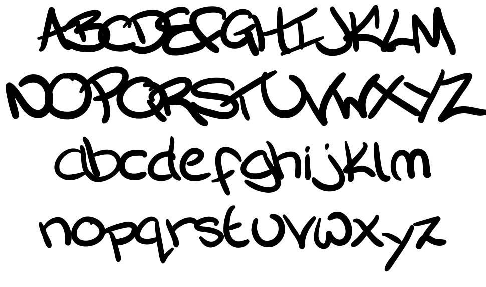 Silky Written font specimens