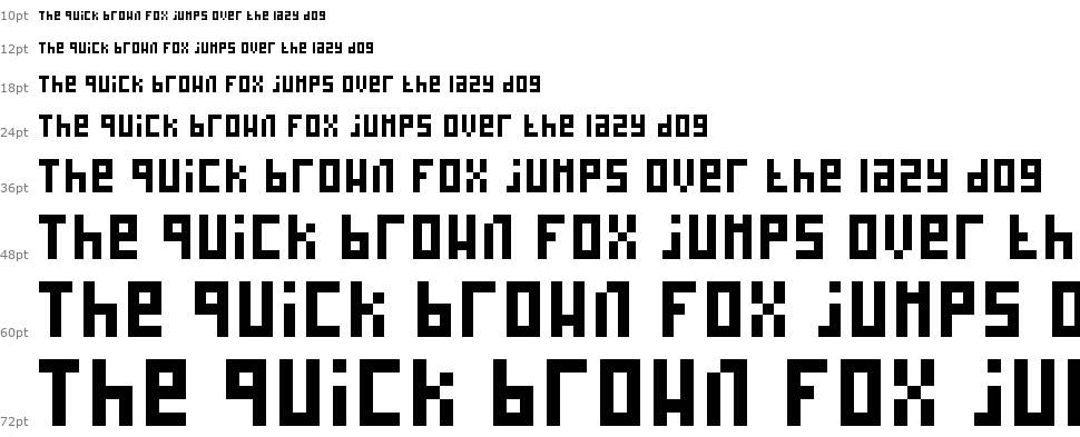 Silly Pixel font Waterfall