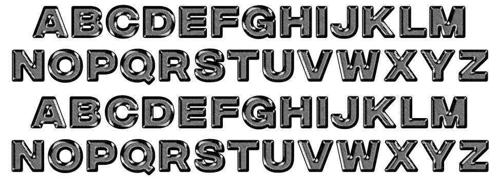 Silverado font specimens