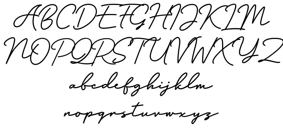Silverstone font specimens