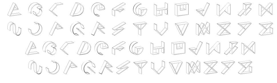 Simo Cosmo Type font specimens