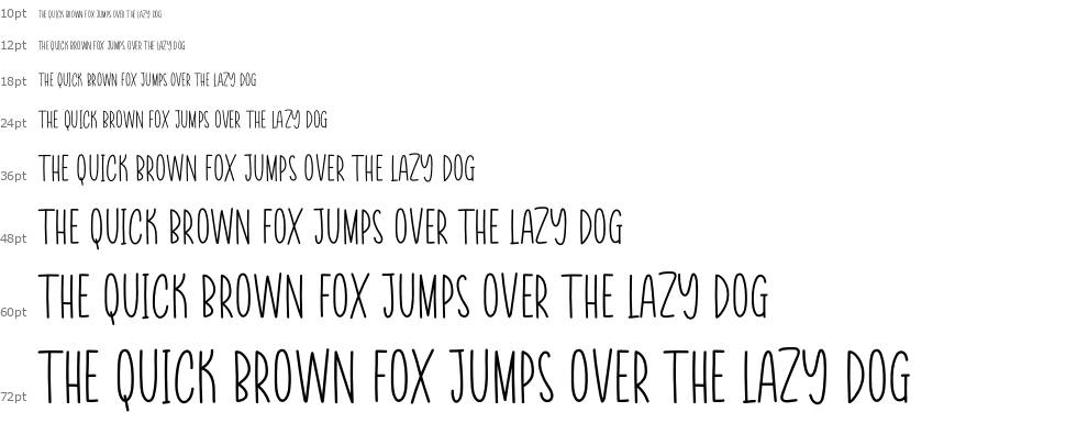 Simple And Minimalis font Waterfall