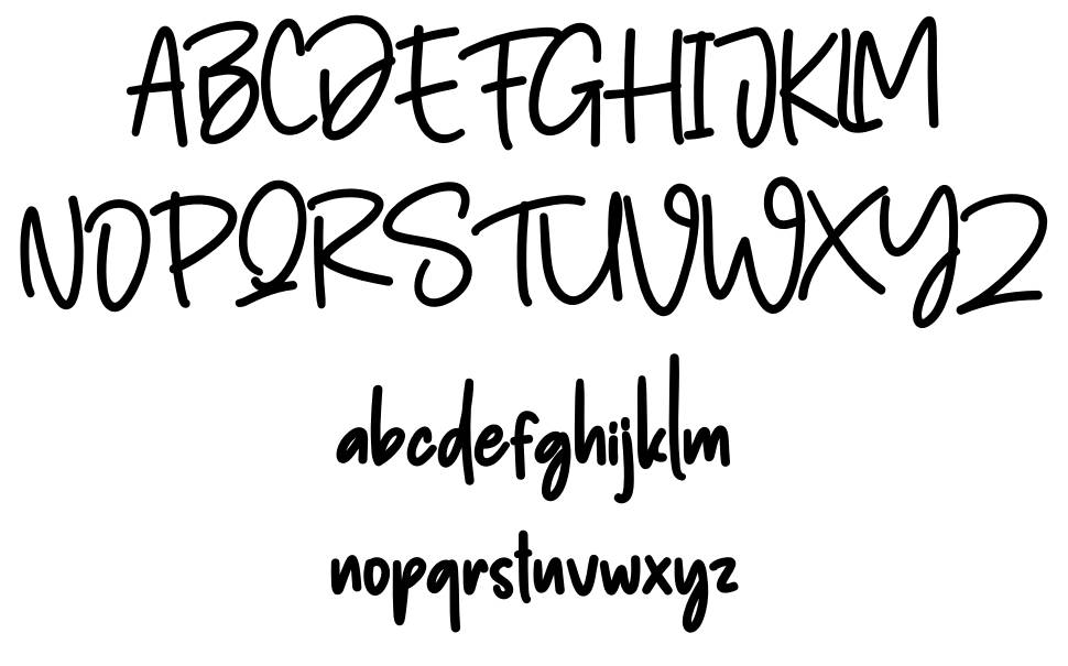 Simple Bold font specimens