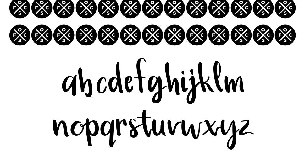 Simple Brush Script font specimens