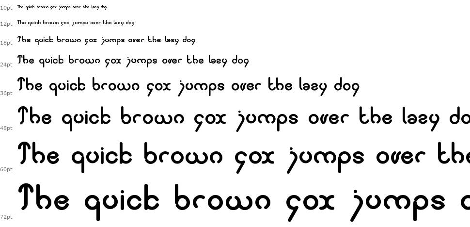 Simple Font písmo Vodopád