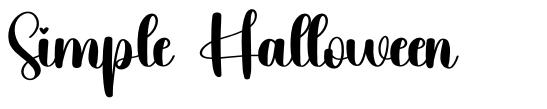 Simple Halloween font