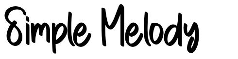 Simple Melody font