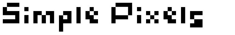 Simple Pixels font