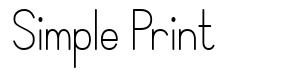 Simple Print шрифт