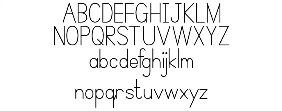 Simple Printfont specimens