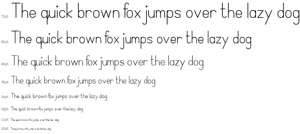Simple Printfont waterfall