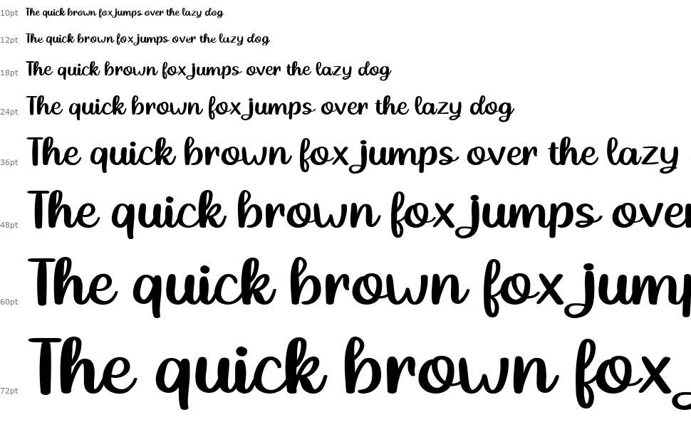 Simple Story font Waterfall