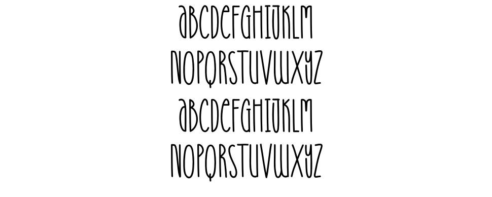 Simplebook font specimens