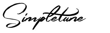 Simpletune font