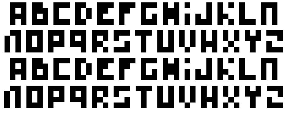 Simplipixa フォント 標本