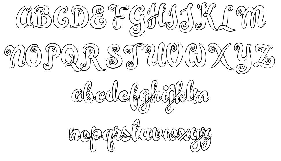 Simplisicky font specimens
