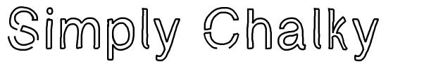 Simply Chalky schriftart