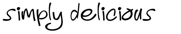 Simply Delicious font