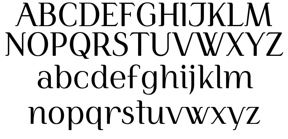 Simply Serif carattere I campioni