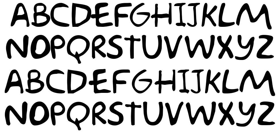Simpsonfont 字形 标本