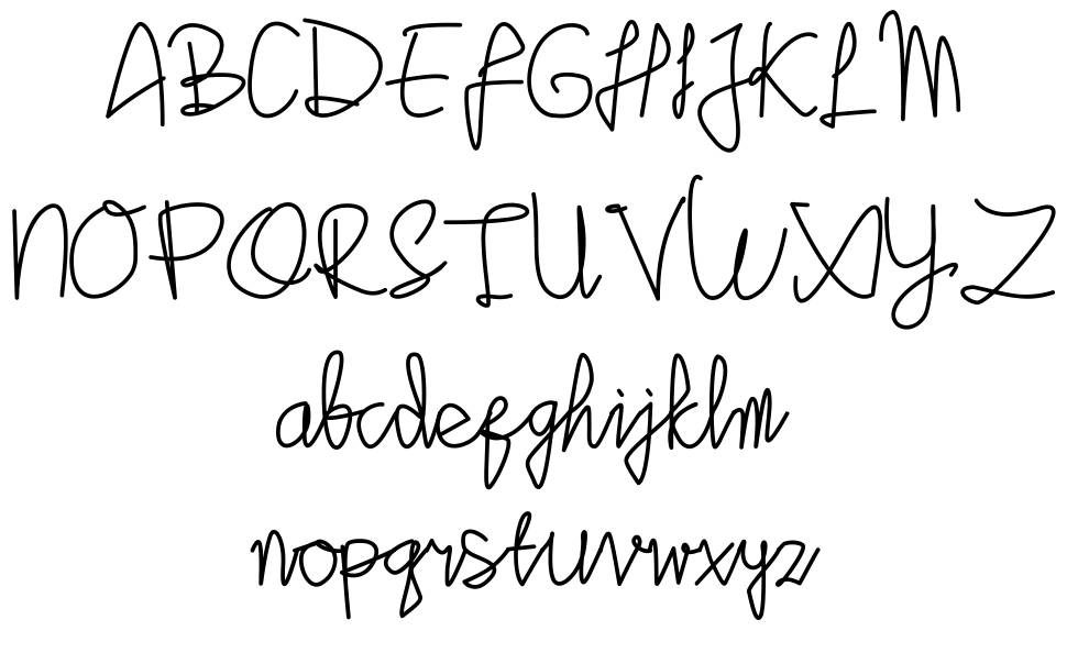 Sinau font Örnekler