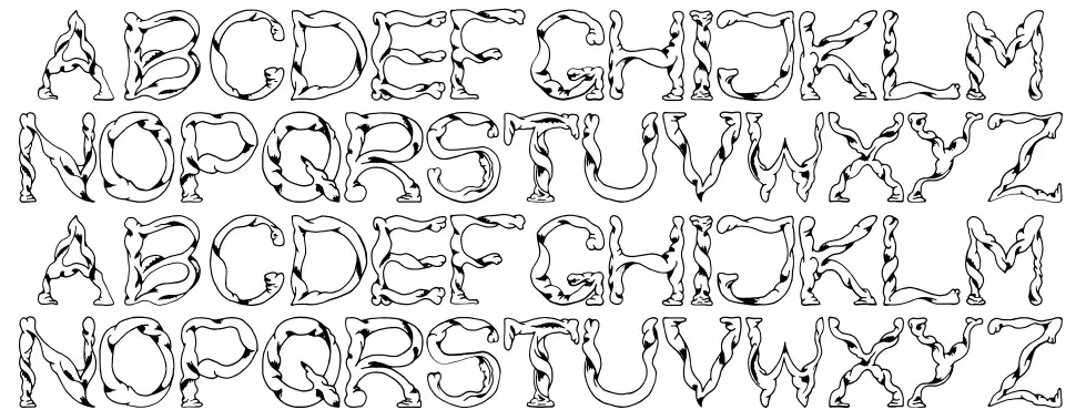 Sinew font specimens