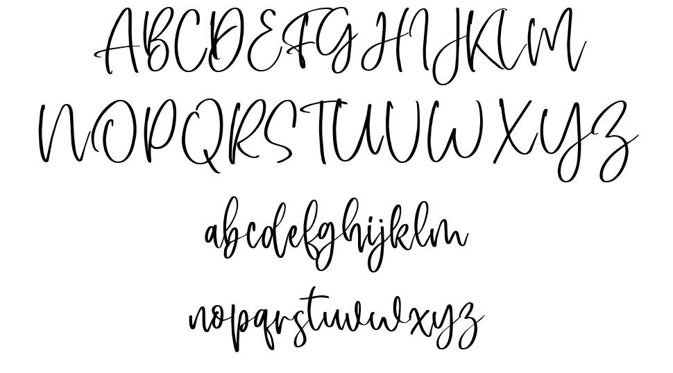 Singaparna Script font specimens