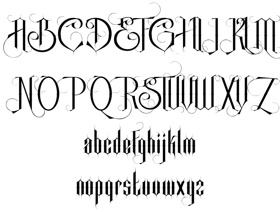 Single Ghost font specimens