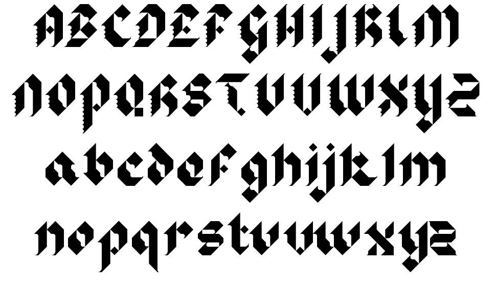 Sir Robin's Minstrels 字形 标本