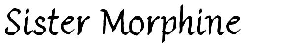 Sister Morphine шрифт
