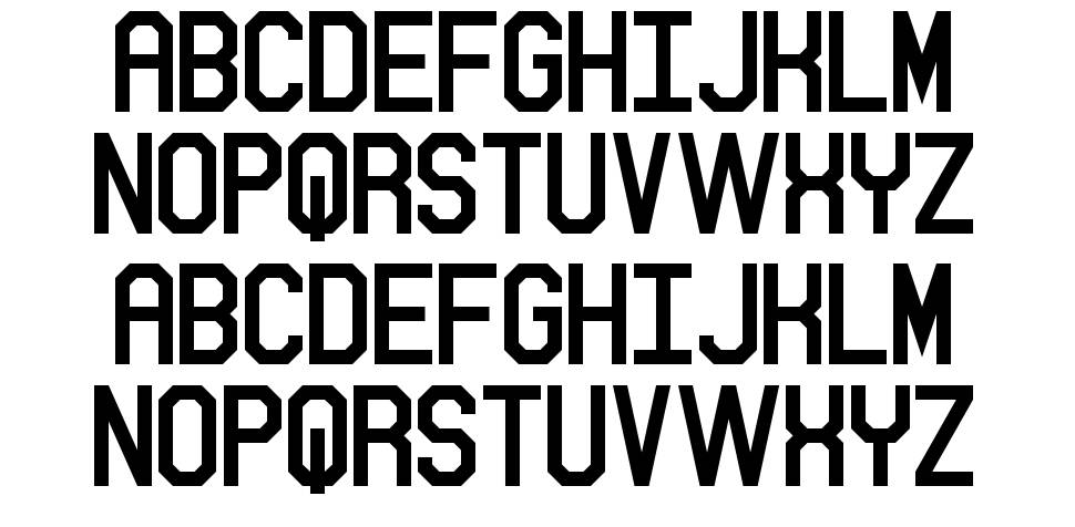 Sitdown font specimens