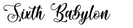 Sixth Babylon шрифт