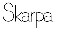 Skarpa 字形