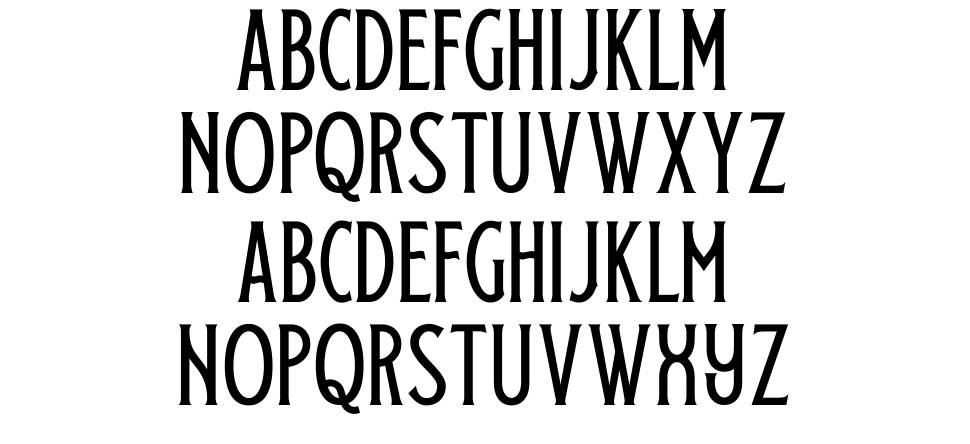 Skedaddle font Örnekler