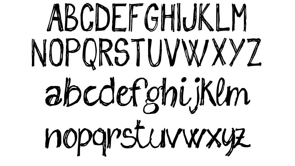 Sketch Me font specimens