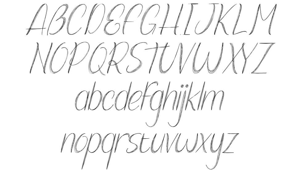 Sketch Pencil font Örnekler