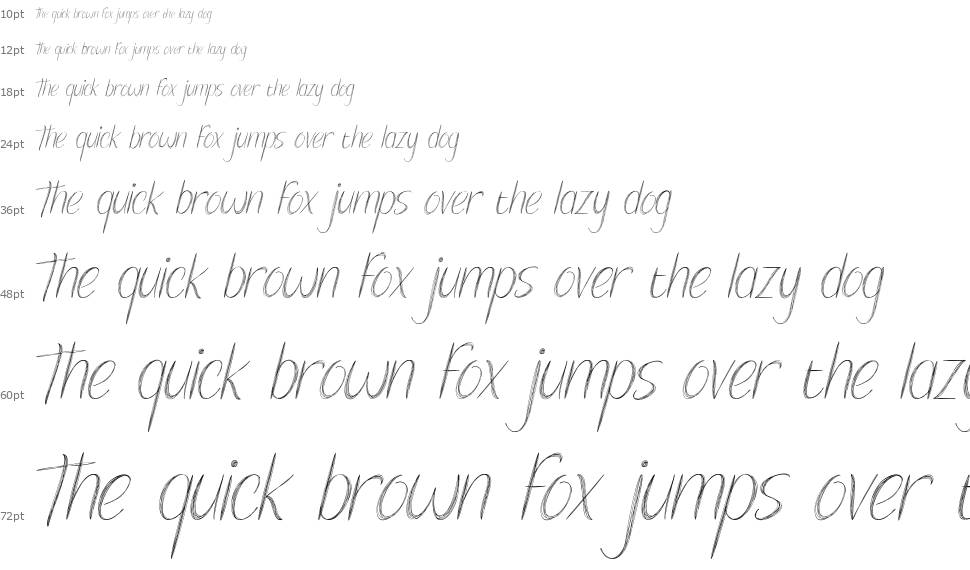 Sketch Pencil font Waterfall